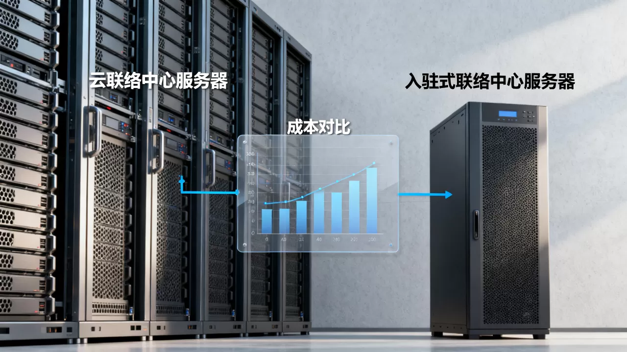 云联络中心与入驻式联络中心服务器租用成本有区别吗，哪个更省钱
