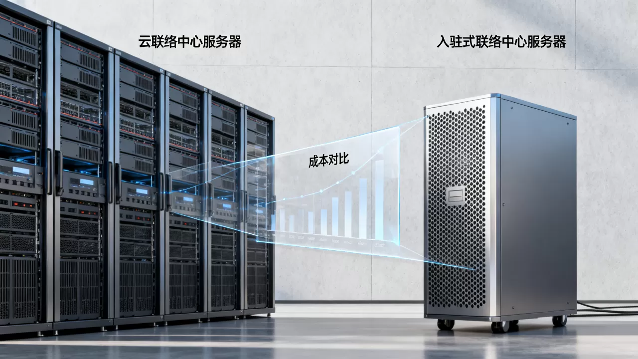 云联络中心与入驻式联络中心服务器租用成本有区别吗，哪个更省钱
