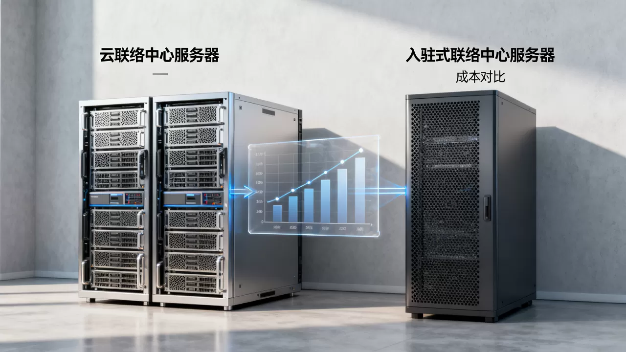 云联络中心与入驻式联络中心服务器租用成本有区别吗，哪个更省钱