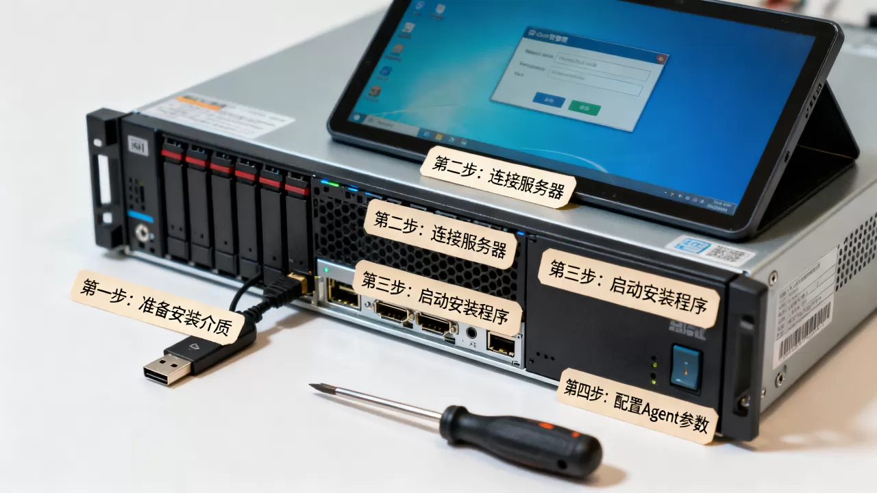 服务器主机安装系统需要哪些步骤？，主机Agent怎么安装