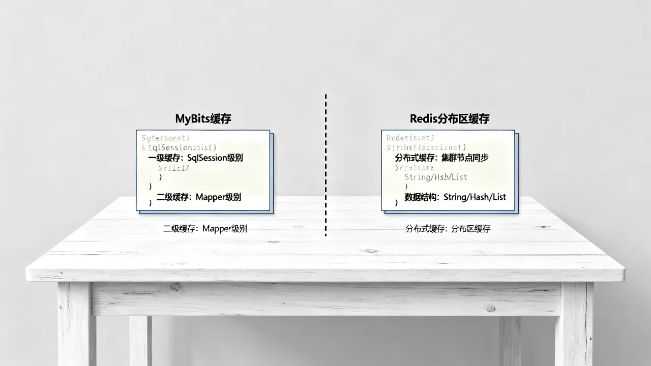 MyBatis缓存与Redis分布式缓存有何区别，如何整合？