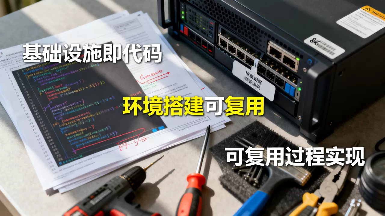 基础设施即代码如何让环境搭建可复用?,环境搭建可复用过程如何实现? 基础设施即代码如何让环境搭建可复用?,环境搭建可复用过程如何实现?