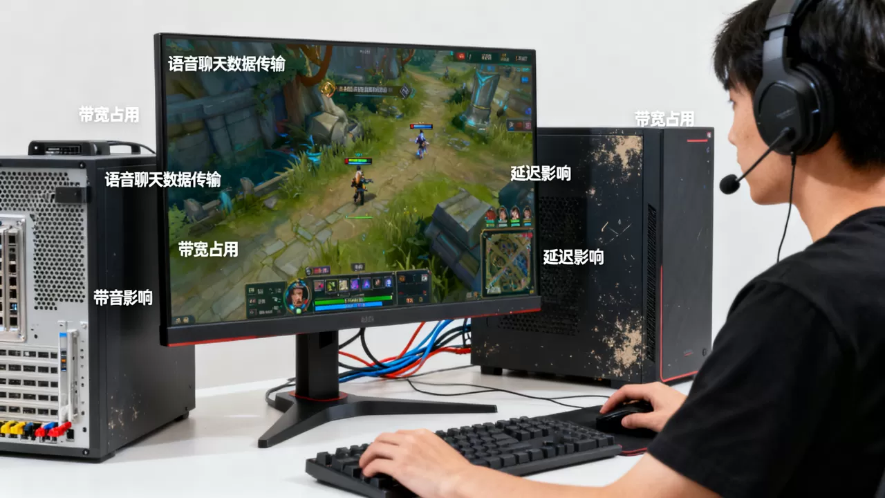 游戏语音聊天对服务器带宽有什么影响，会影响游戏延迟吗？