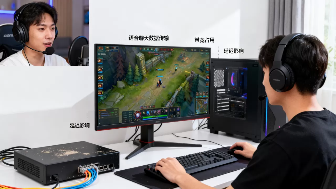 游戏语音聊天对服务器带宽有什么影响，会影响游戏延迟吗？