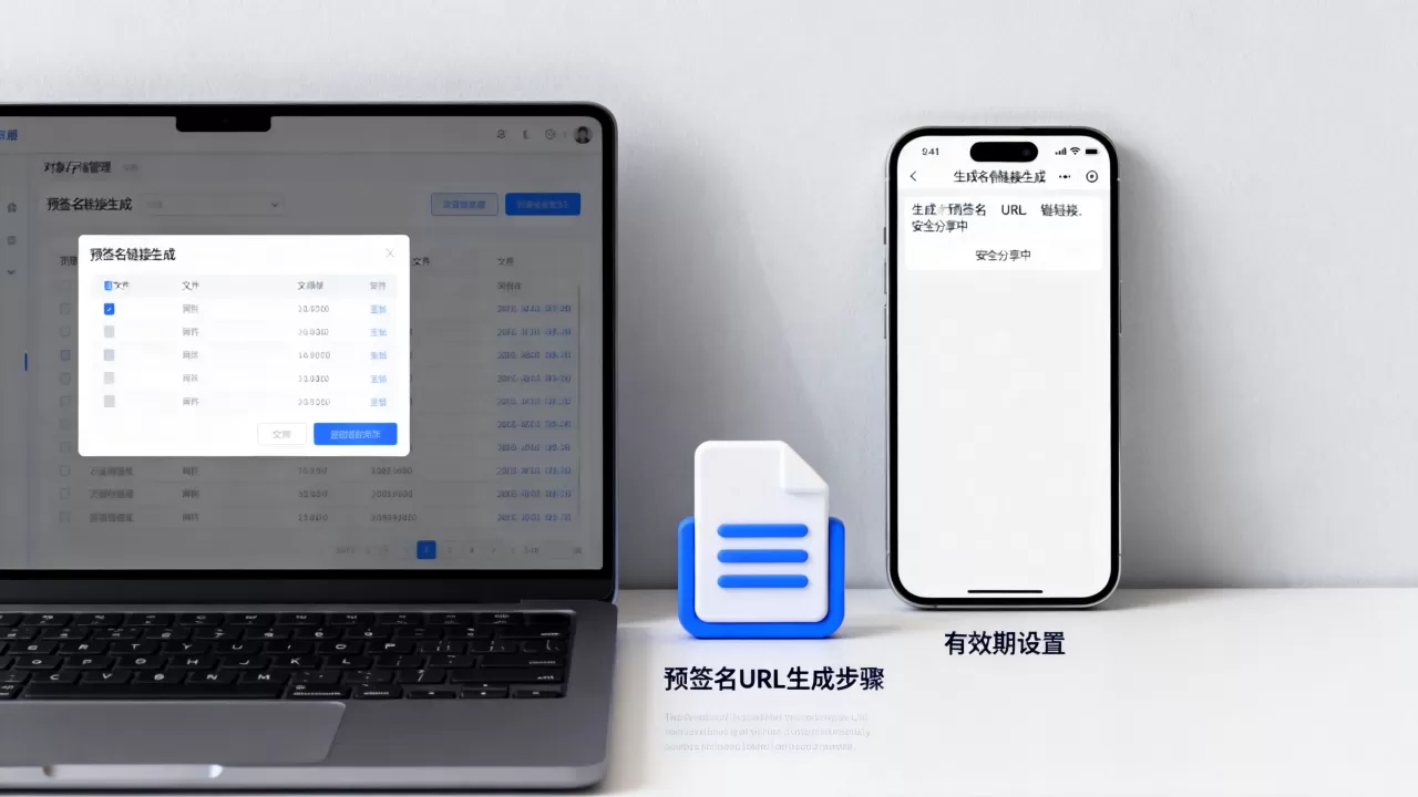 通过预签名链接安全分享对象存储中的文件,预签名URL怎么生成? 通过预签名链接安全分享对象存储中的文件,预签名URL怎么生成?