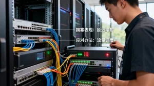 机房骨干带宽拥塞时的表现与应对办法？，骨干带宽拥塞怎么办？