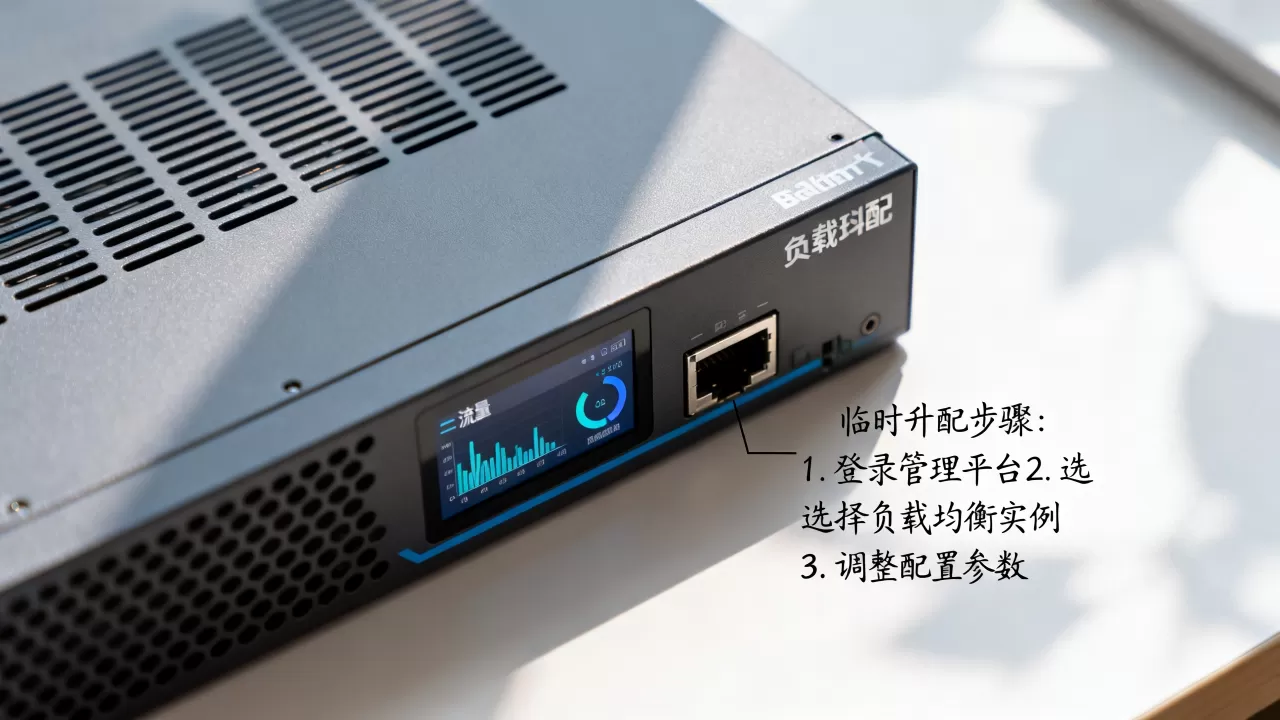突发流量高峰如何临时升配负载均衡？，如何临时升配负载均衡