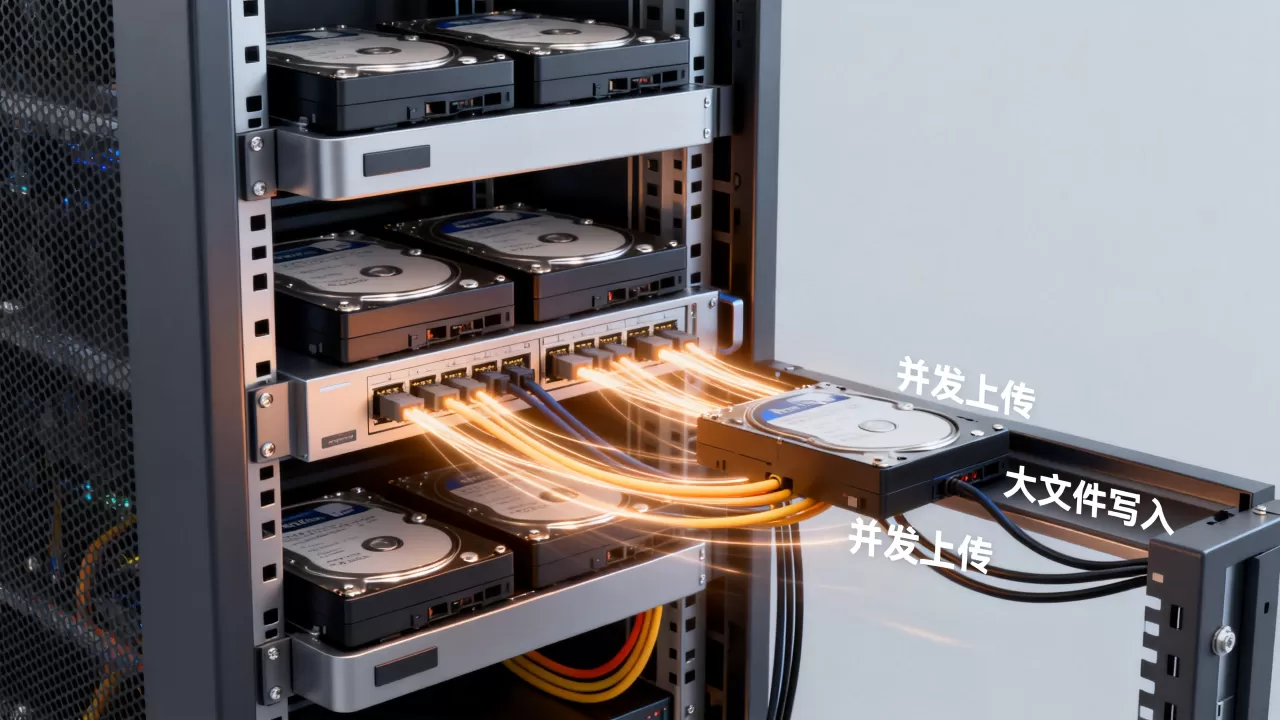 对象存储并发上传提升大文件写入效率吗?,并发上传大文件写入效率 对象存储并发上传提升大文件写入效率吗?,并发上传大文件写入效率