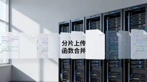大文件分片上传后合并交给函数如何实现，函数合并是什么