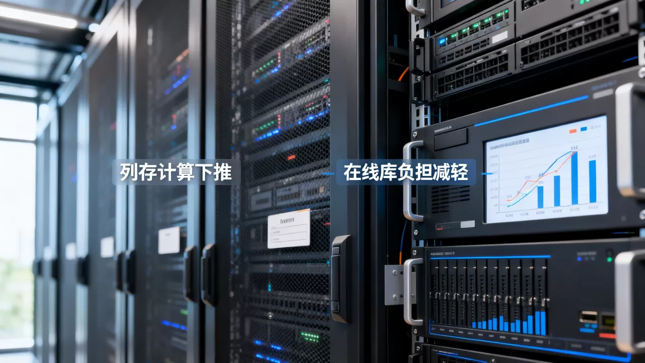报表业务计算下推列存如何减轻在线库负担?,什么是列存计算下推 报表业务计算下推列存如何减轻在线库负担?,什么是列存计算下推
