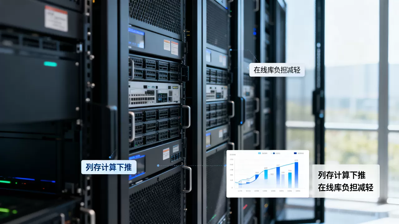 报表业务计算下推列存如何减轻在线库负担?,什么是列存计算下推 报表业务计算下推列存如何减轻在线库负担?,什么是列存计算下推