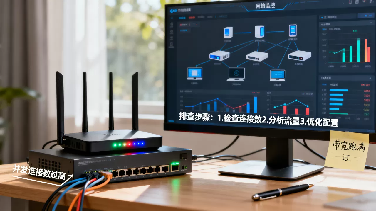 带宽跑满但业务还卡怎么办,并发连接数过高如何排查 带宽跑满但业务还卡怎么办,并发连接数过高如何排查