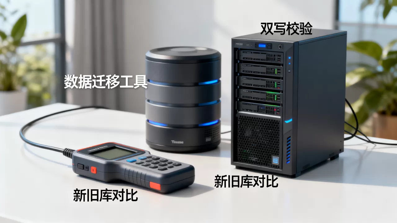 数据迁移后如何用双写校验保证新旧库一致？，双写校验方案有哪些？