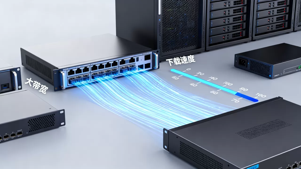 下载站用大带宽能缩短用户等待时间吗，大带宽下载速度快多少？
