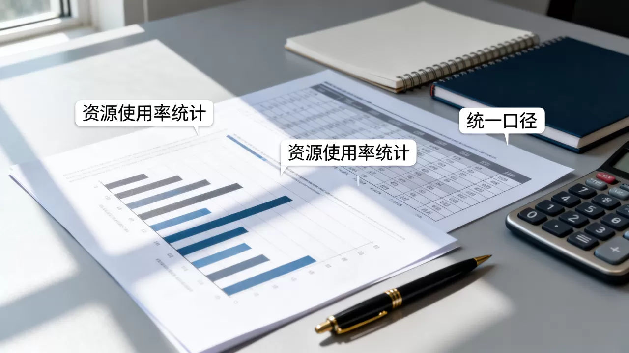 资源使用率的统计口径要统一才能横向对比吗？，如何统一统计口径