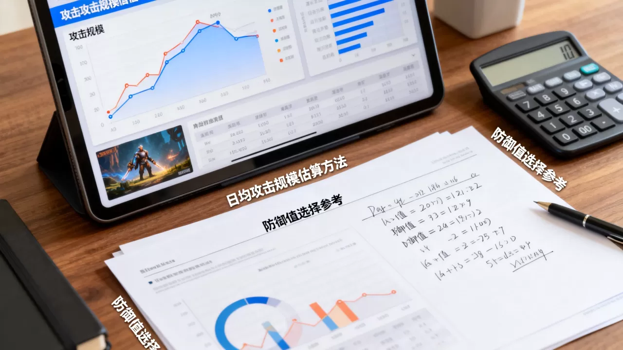 游戏业务选防御值前要不要先估日均攻击规模？怎么估算日均攻击规模