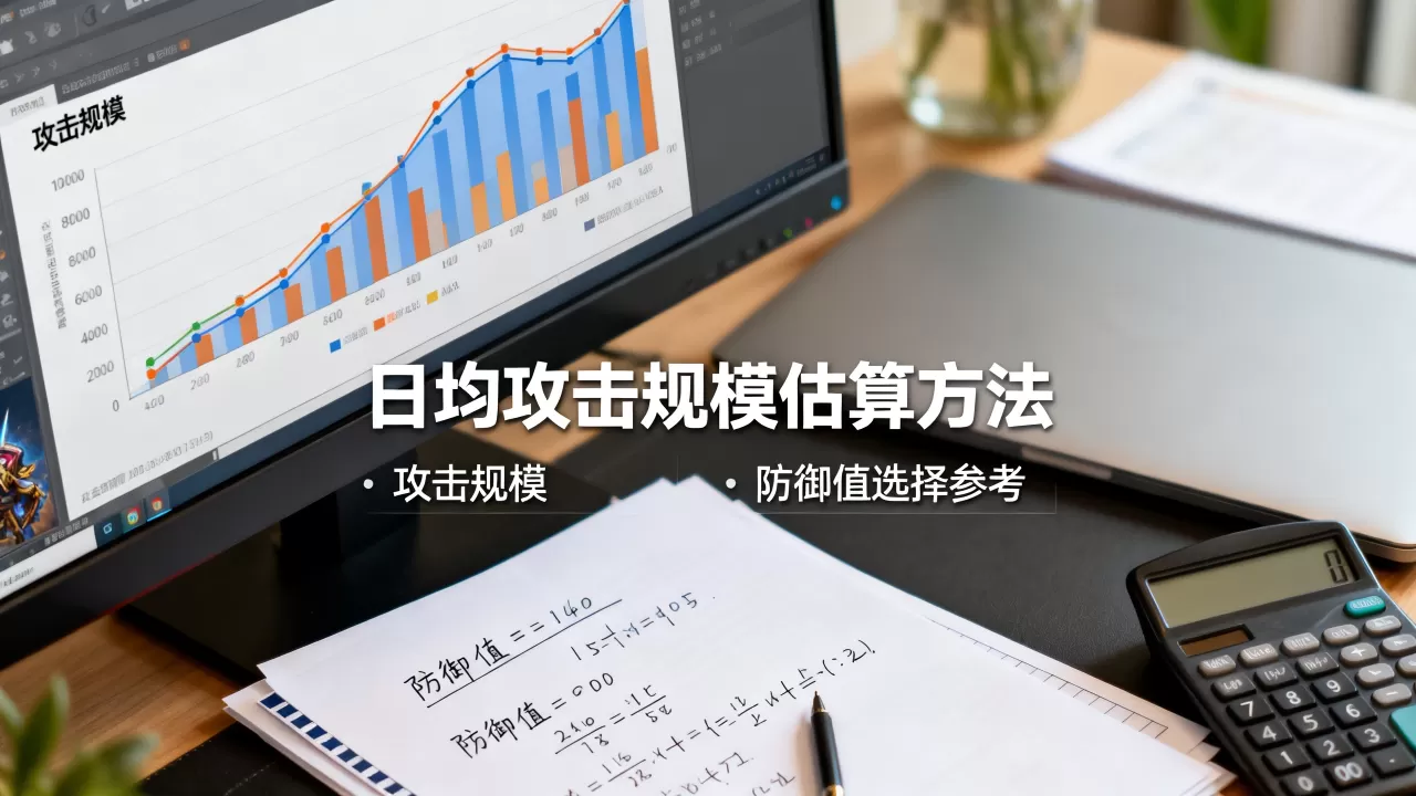 游戏业务选防御值前要不要先估日均攻击规模？怎么估算日均攻击规模