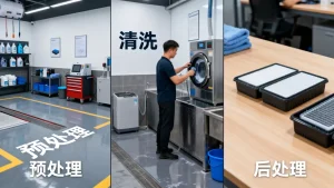 了解清洗中心可以把工作过程分成三个环节