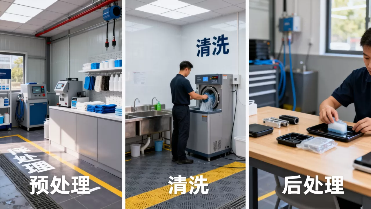 了解清洗中心可以把工作过程分成三个环节 了解清洗中心可以把工作过程分成三个环节
