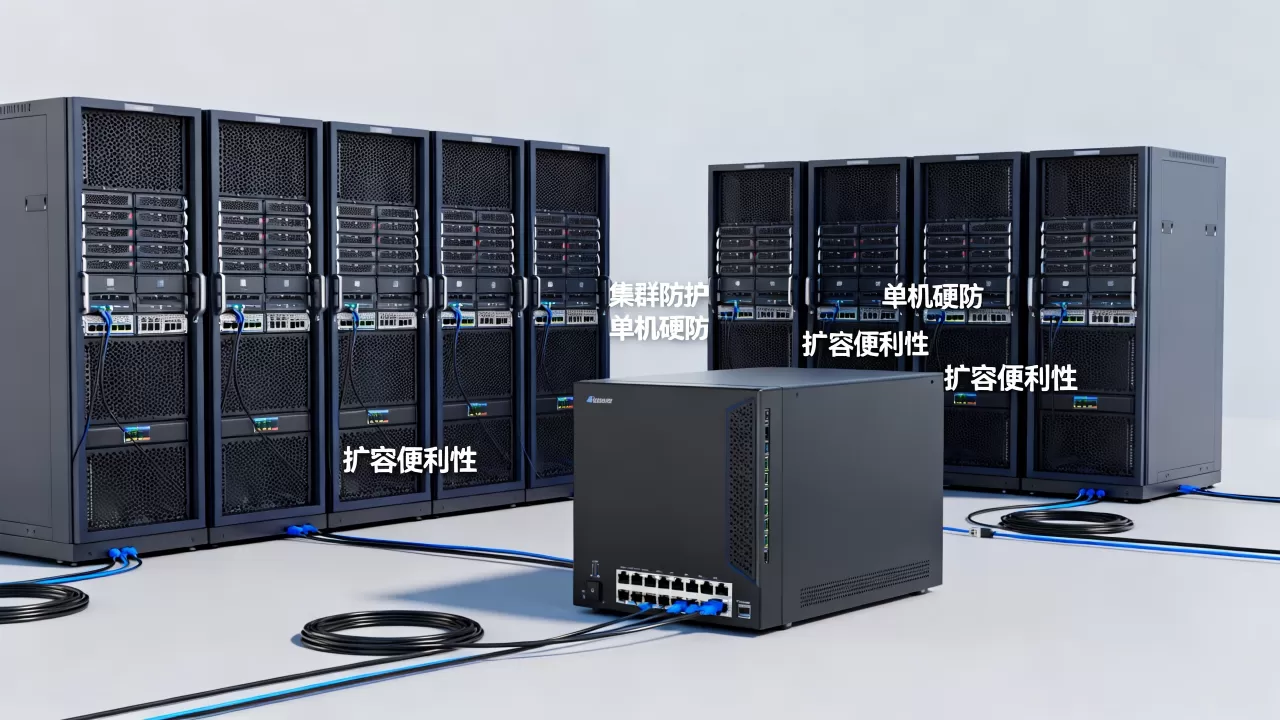 扩容便利性上集群防护比单机硬防更有余地吗?集群防护扩容便利性 扩容便利性上集群防护比单机硬防更有余地吗?集群防护扩容便利性