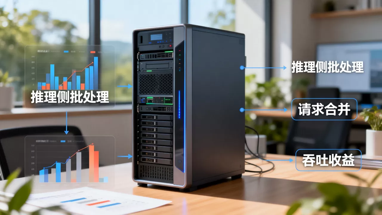 推理侧批处理把请求合并有什么样的吞吐收益，批处理合并吞吐收益如何