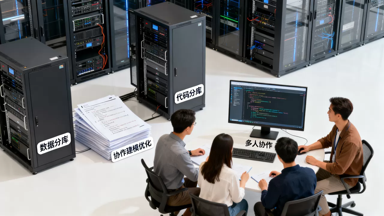 数据和代码分库存储更利于多人协作建模吗？，数据代码分库存储协作优化