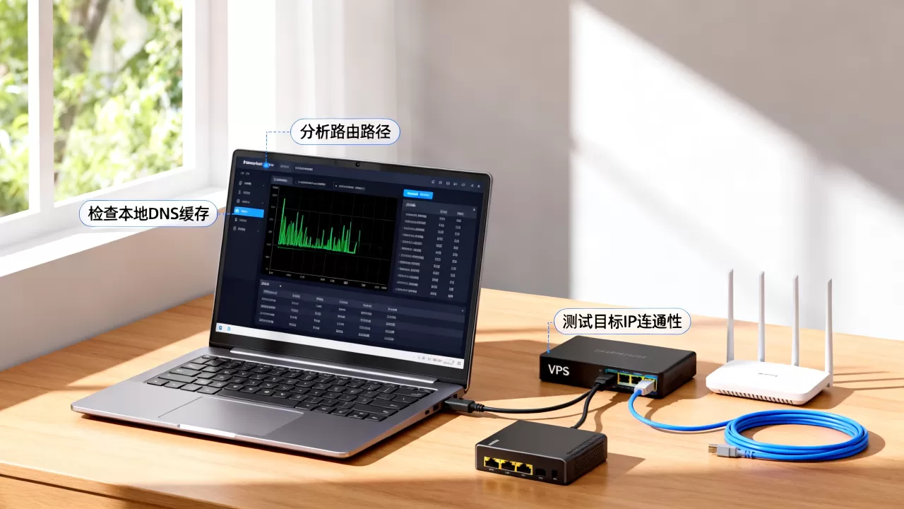 解析生效慢时怎样排查VPS网络问题，VPS网络延迟高如何定位？