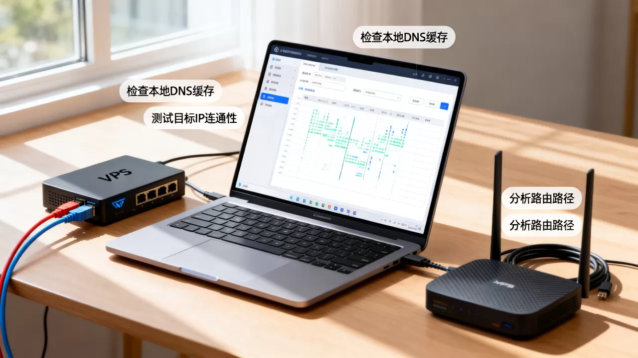 解析生效慢时怎样排查VPS网络问题，VPS网络延迟高如何定位？