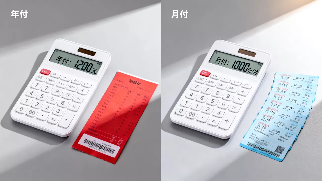 年付与月付在资金占用上有什么不同,年付和月付哪个更划算 年付与月付在资金占用上有什么不同,年付和月付哪个更划算