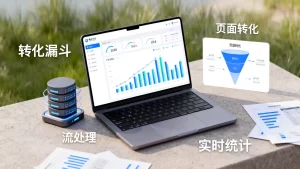 电商行为日志如何实时统计页面转化漏斗，流处理怎么做？
