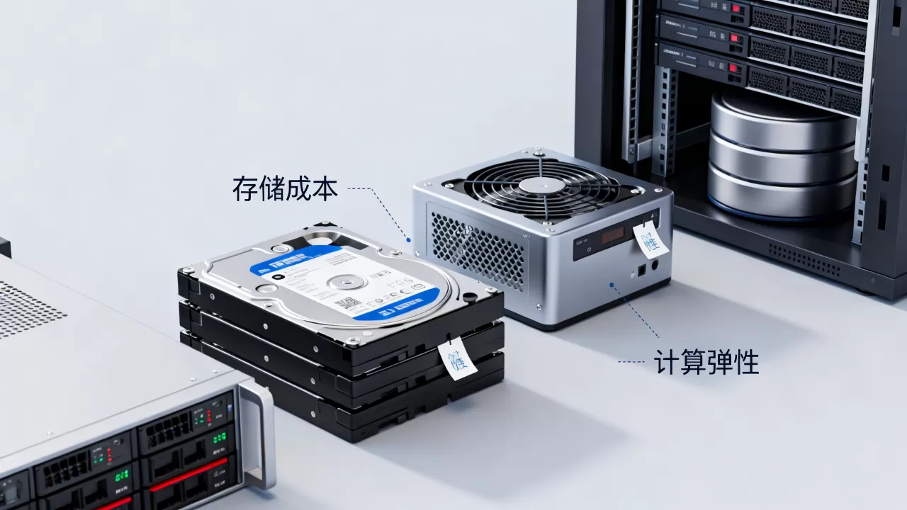 选择数据平台时要同时评估存储成本与计算弹性