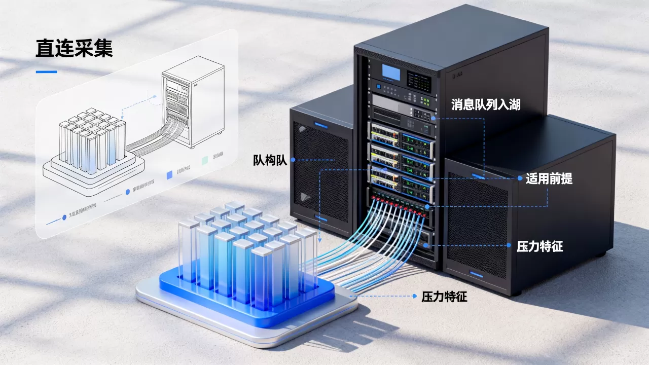 直连采集与消息队列入湖各有适用前提和压力特征 直连采集与消息队列入湖各有适用前提和压力特征