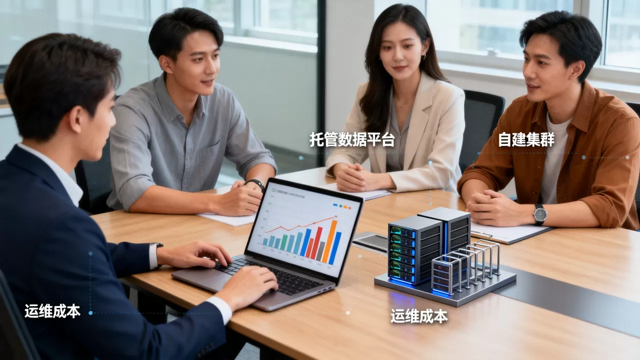 中小团队选托管数据平台还是自建集群需权衡人力，自建集群运维成本高吗？