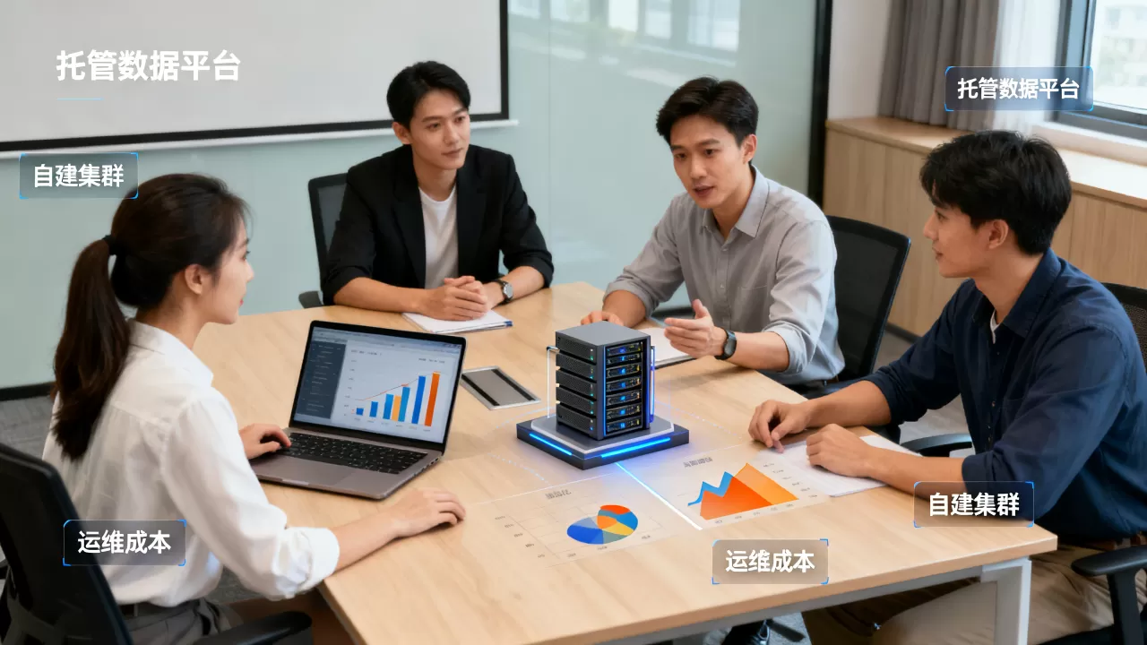 中小团队选托管数据平台还是自建集群需权衡人力，自建集群运维成本高吗？