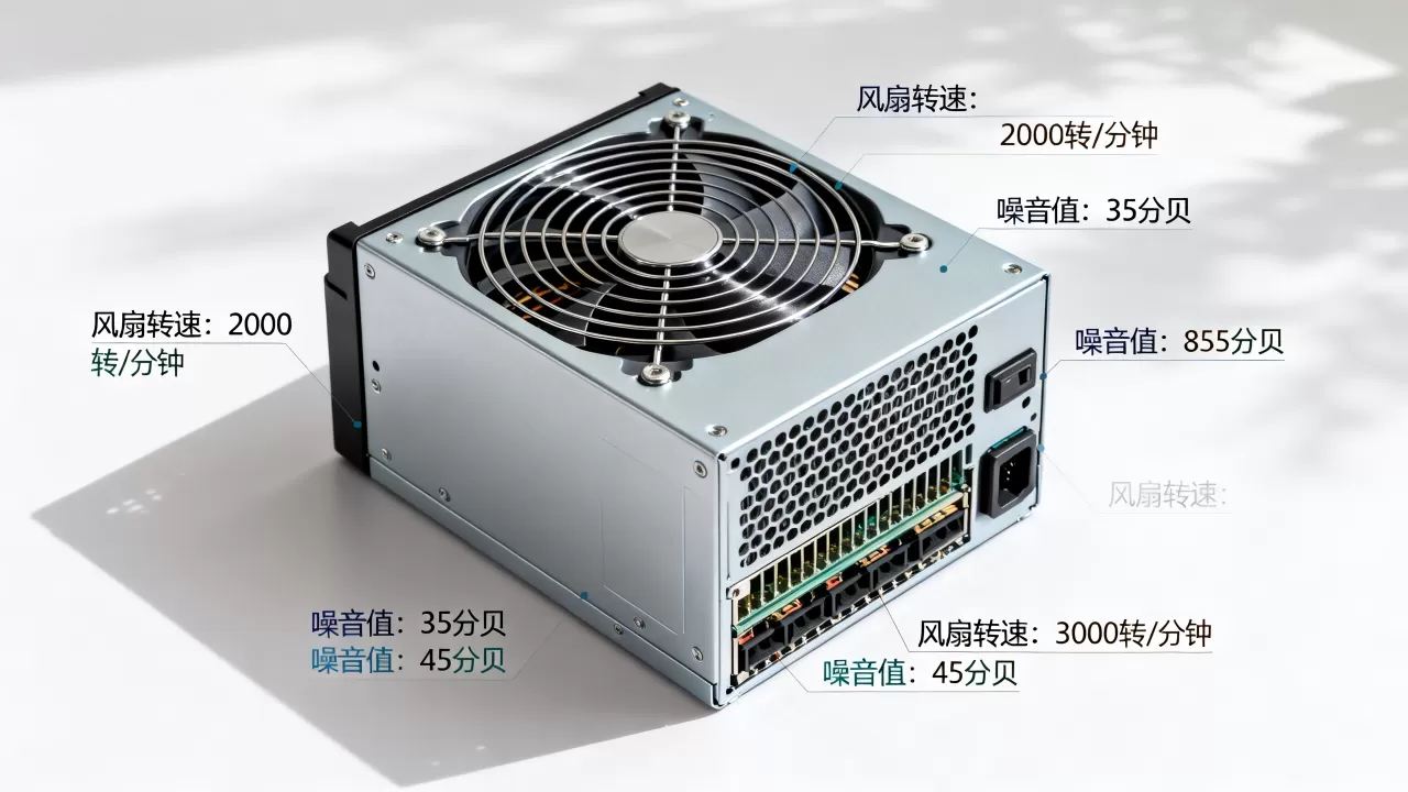 服务器噪音大小与风扇转速的关系