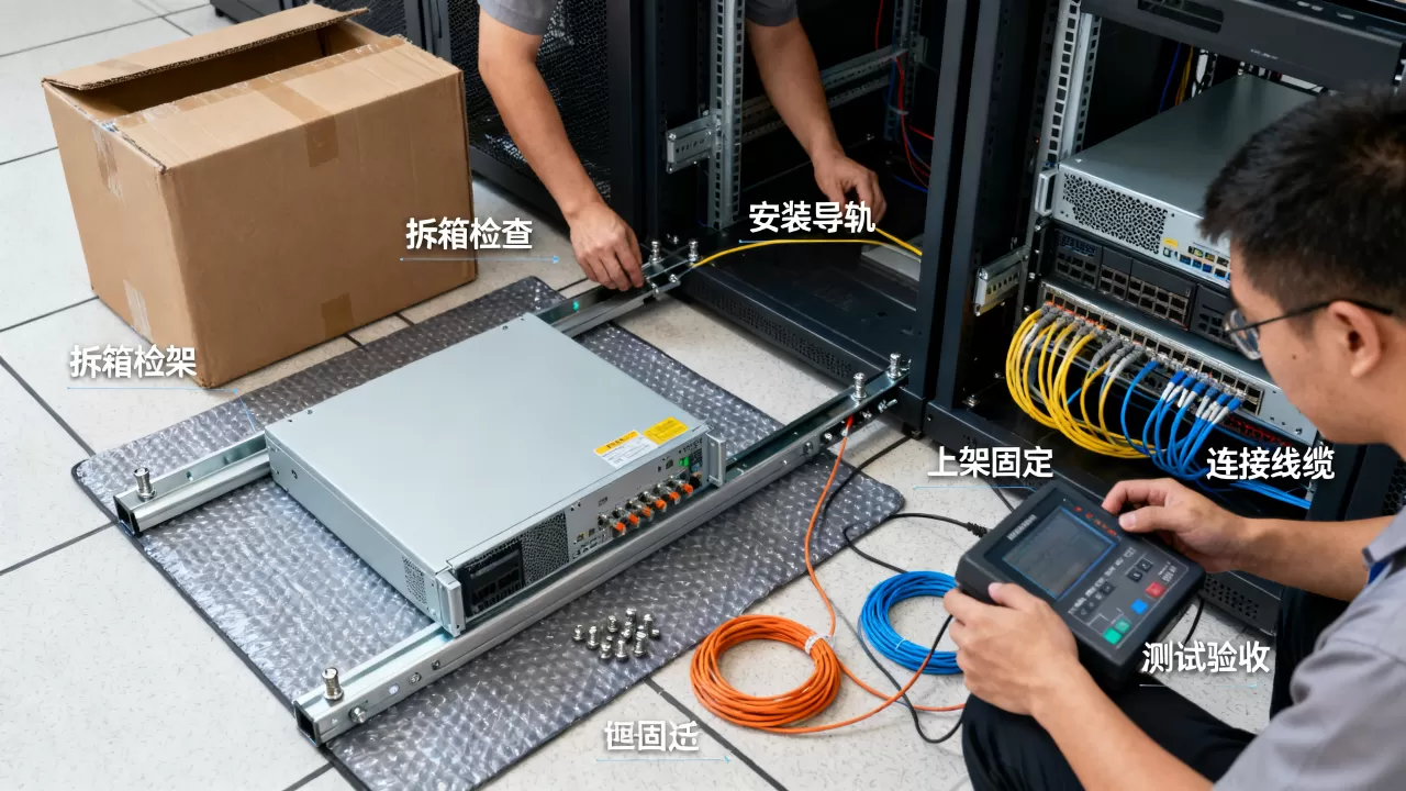 服务器上架交付一般包含哪些步骤，服务器上架交付流程有哪些关键环节？