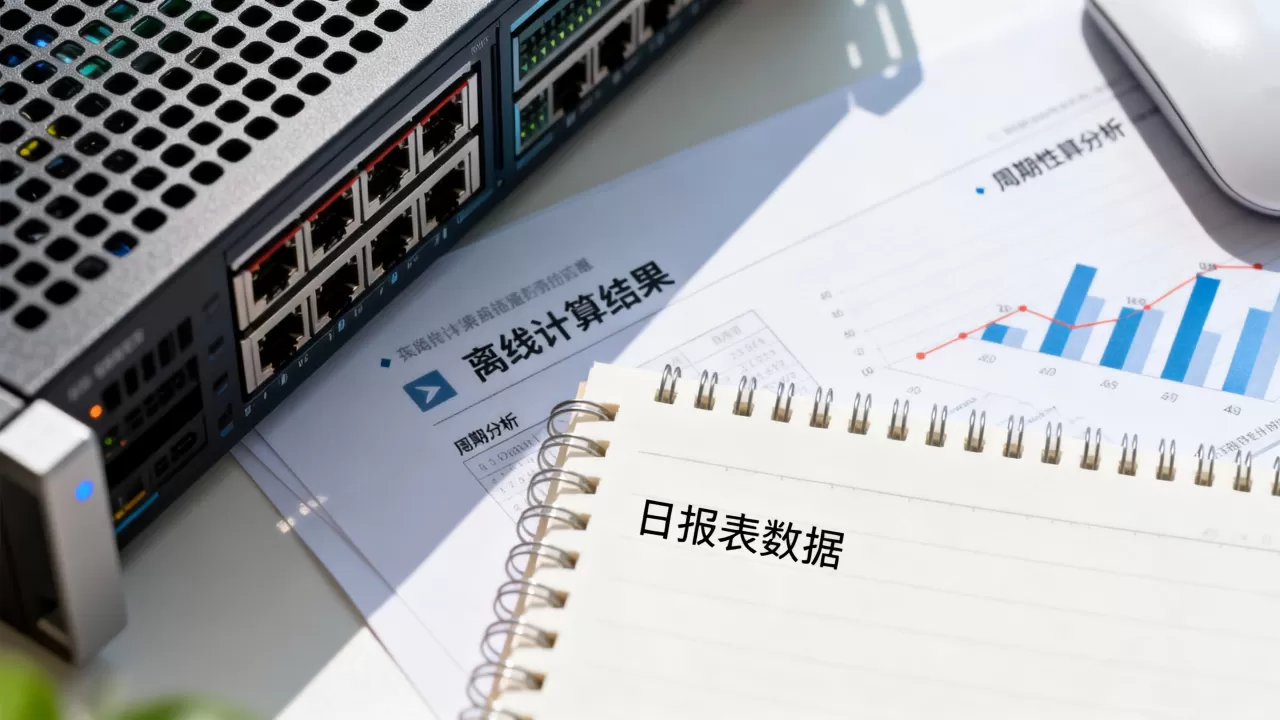 离线计算的输出结果多用于日报表与周期性分析，为什么？