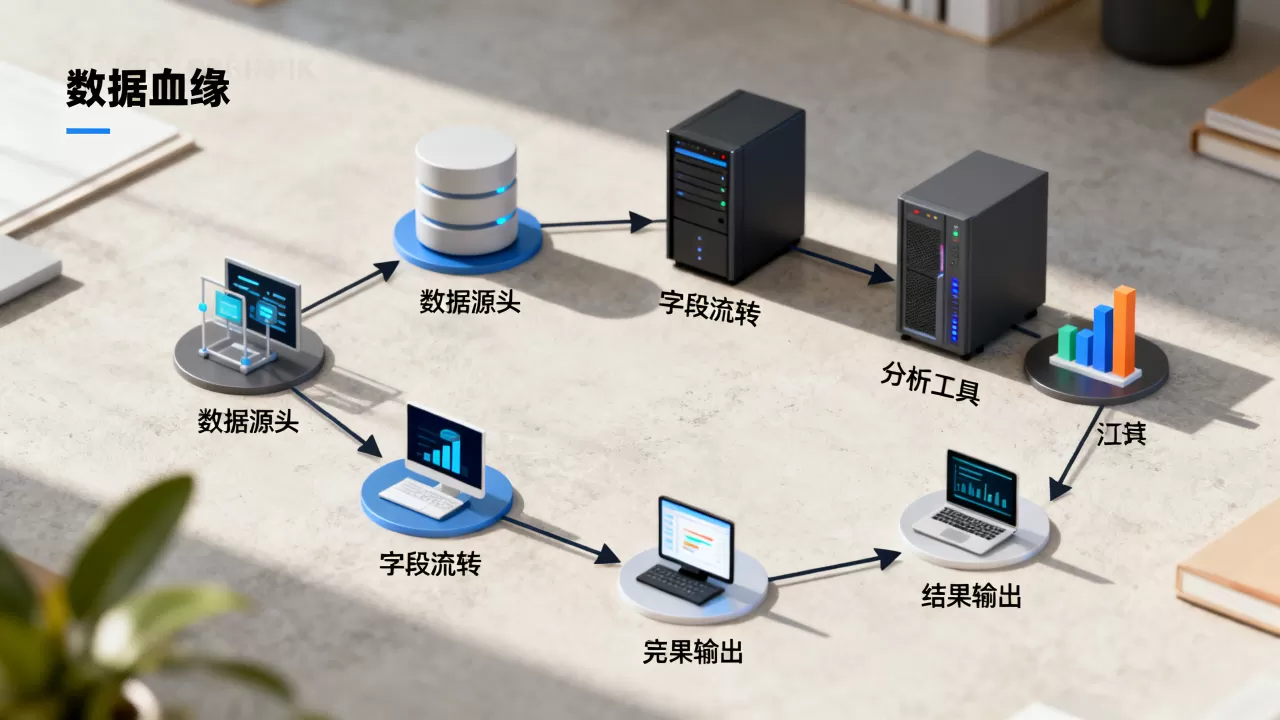 数据血缘记录了字段从源头到结果的完整流转路径 数据血缘记录了字段从源头到结果的完整流转路径