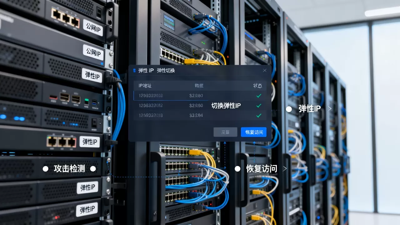 公网IP被攻击时换弹性IP能否快速恢复访问?,弹性IP怎么恢复 公网IP被攻击时换弹性IP能否快速恢复访问?,弹性IP怎么恢复