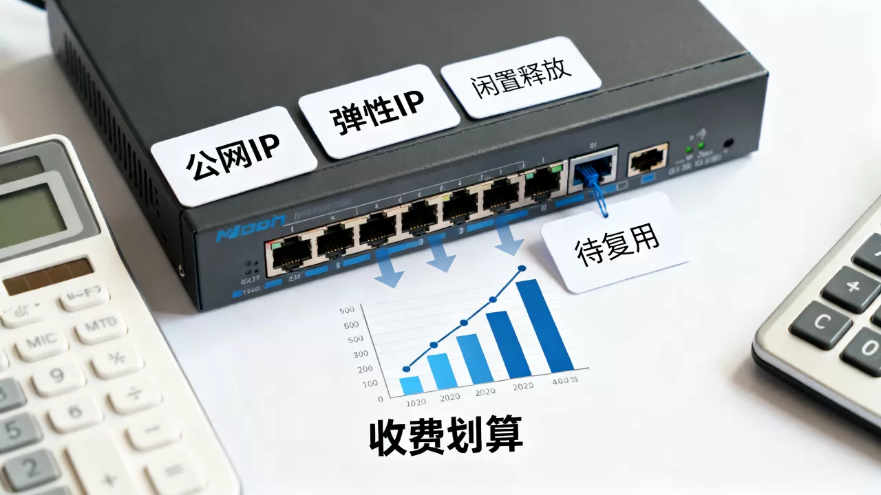 公网IP闲置期间释放还是留弹性IP待复用，弹性公网IP如何收费划算