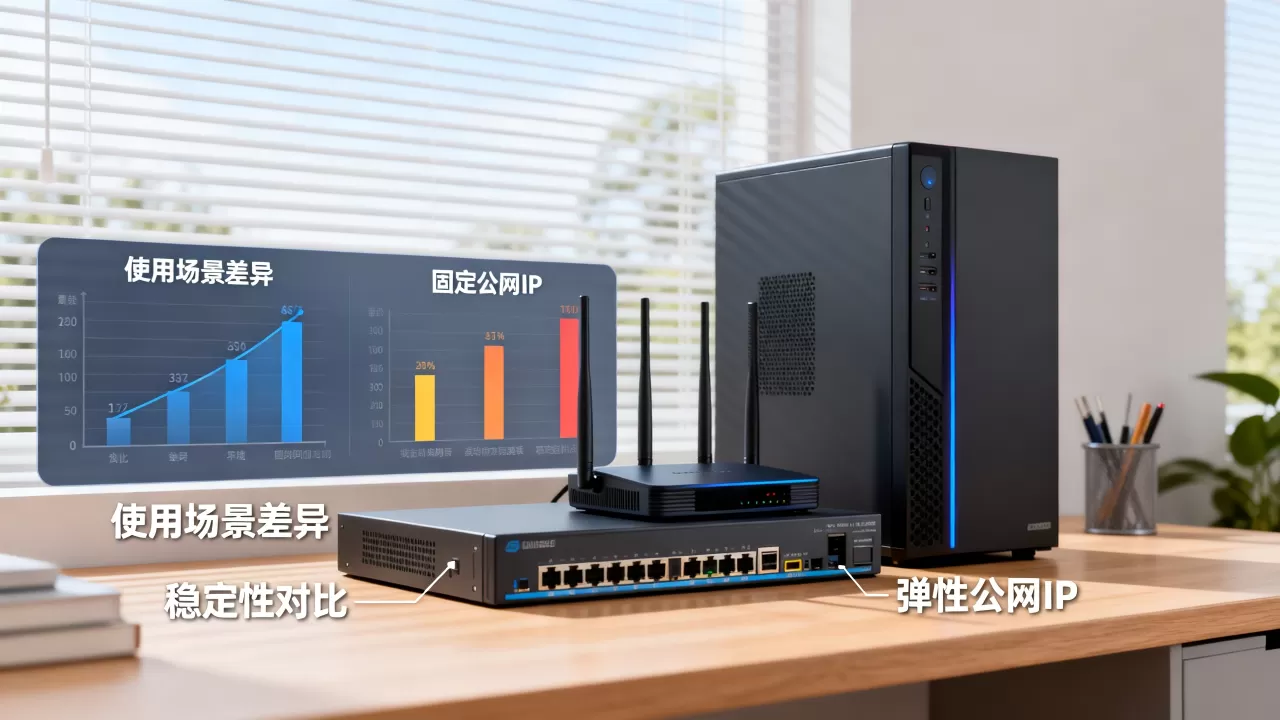 弹性公网IP和固定公网IP在使用上有什么区别，弹性IP和固定IP哪个更稳定