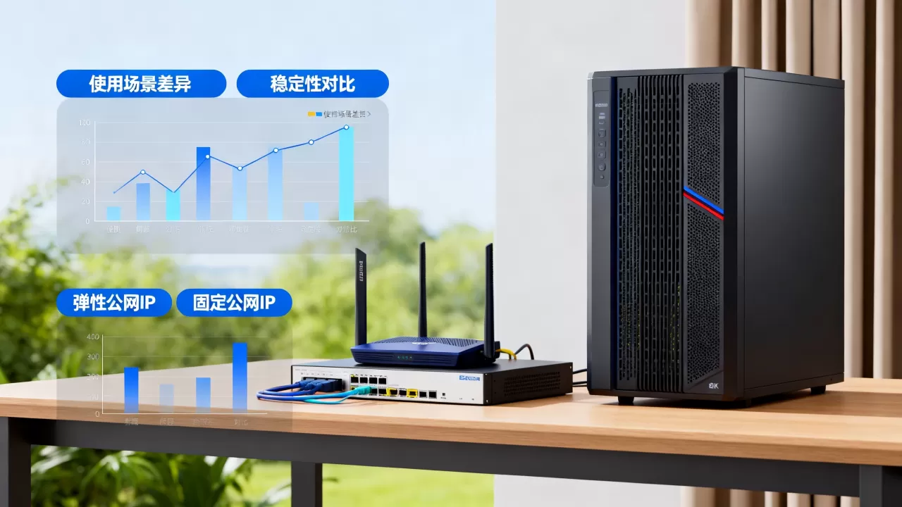 弹性公网IP和固定公网IP在使用上有什么区别，弹性IP和固定IP哪个更稳定