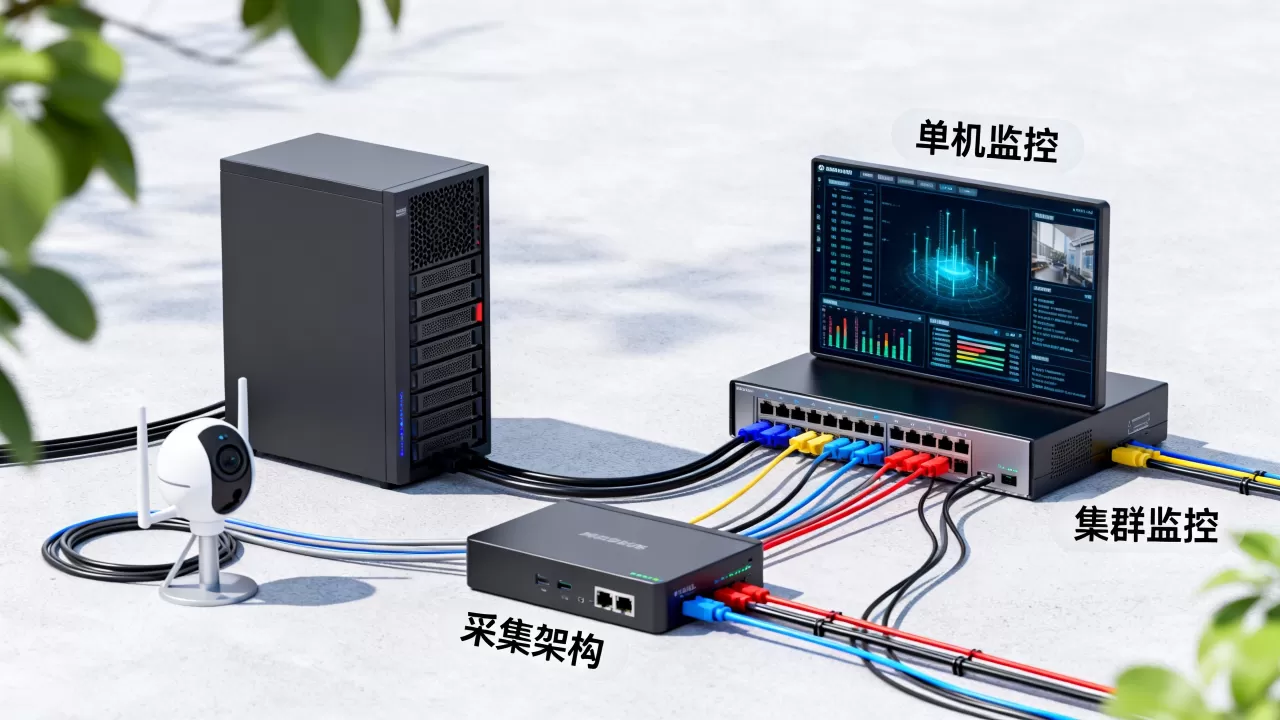单机监控和集群监控的采集架构有何不同，怎么选择？