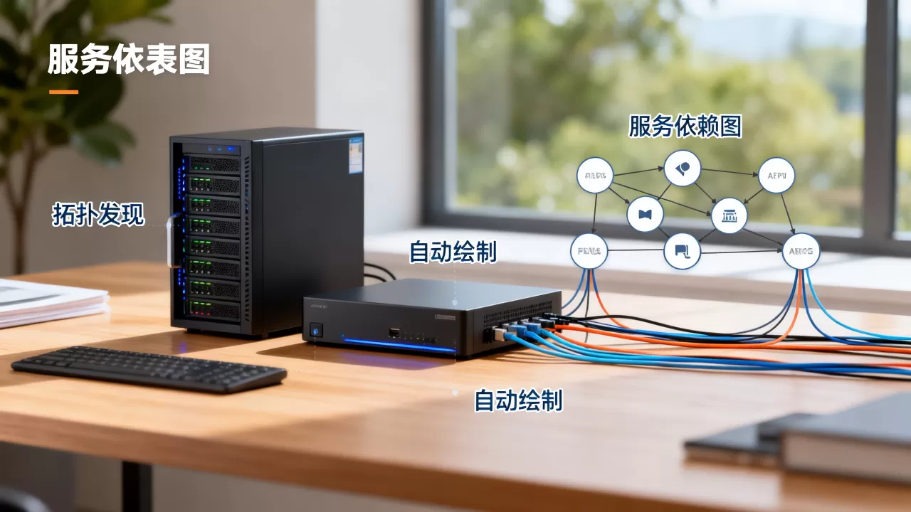 拓扑发现是靠什么自动画出服务依赖图的，如何实现自动绘制