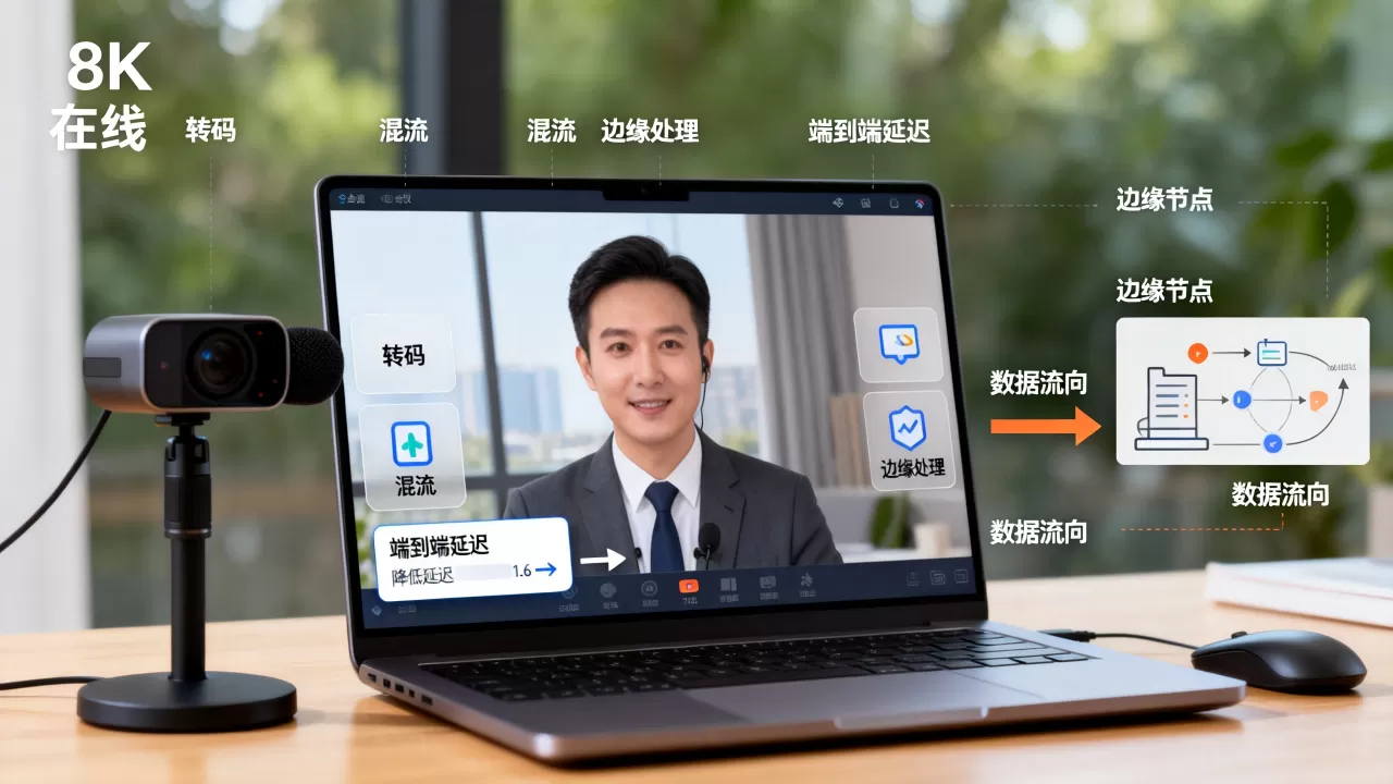 在线会议把转码与混流放边缘降低端到端会议延迟 在线会议把转码与混流放边缘降低端到端会议延迟