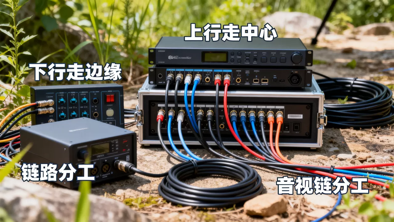 音视频下行走边缘与上行走中心如何做链路分工