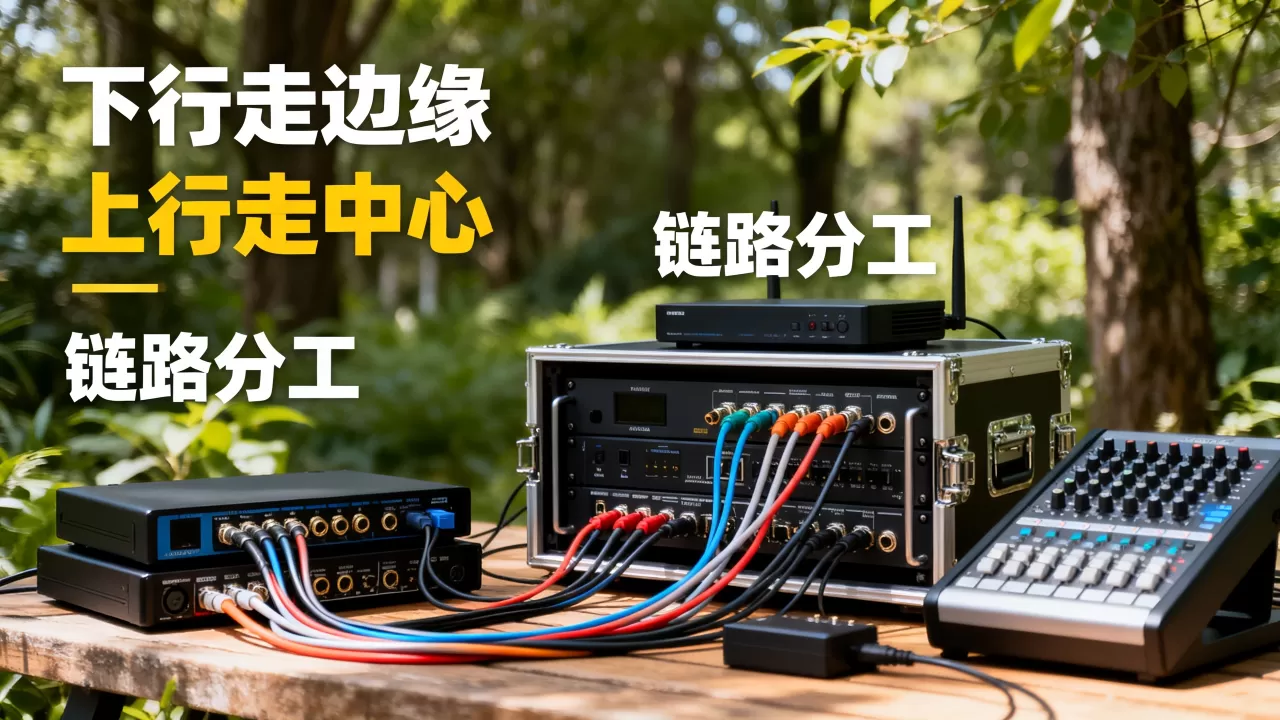 音视频下行走边缘与上行走中心如何做链路分工
