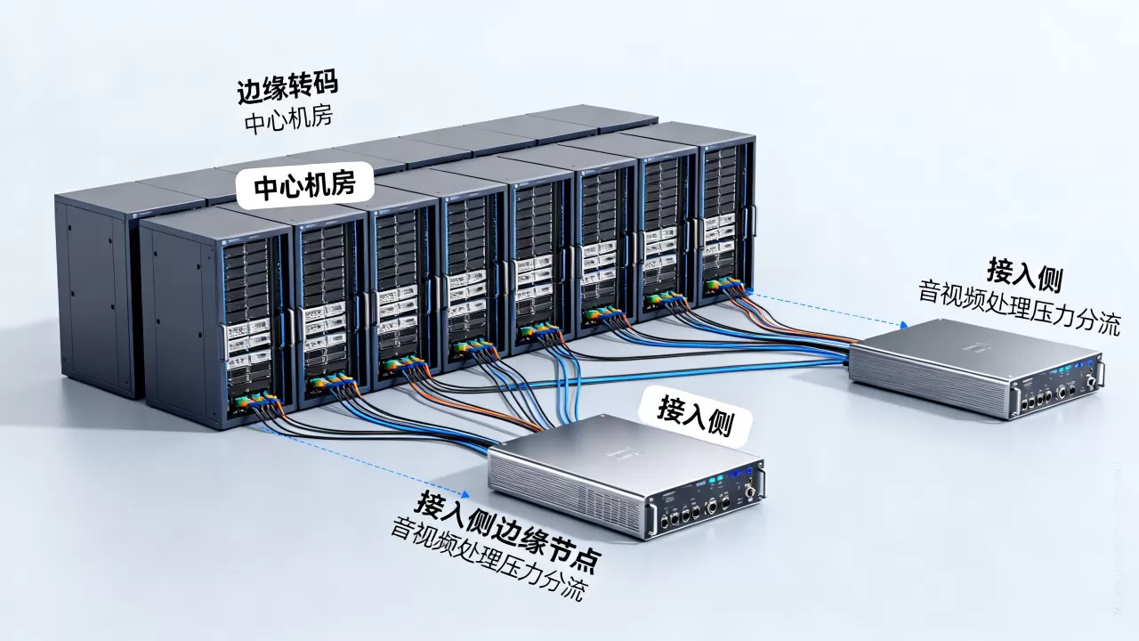 边缘转码怎么做？音视频处理压力如何从中心机房分流到接入侧