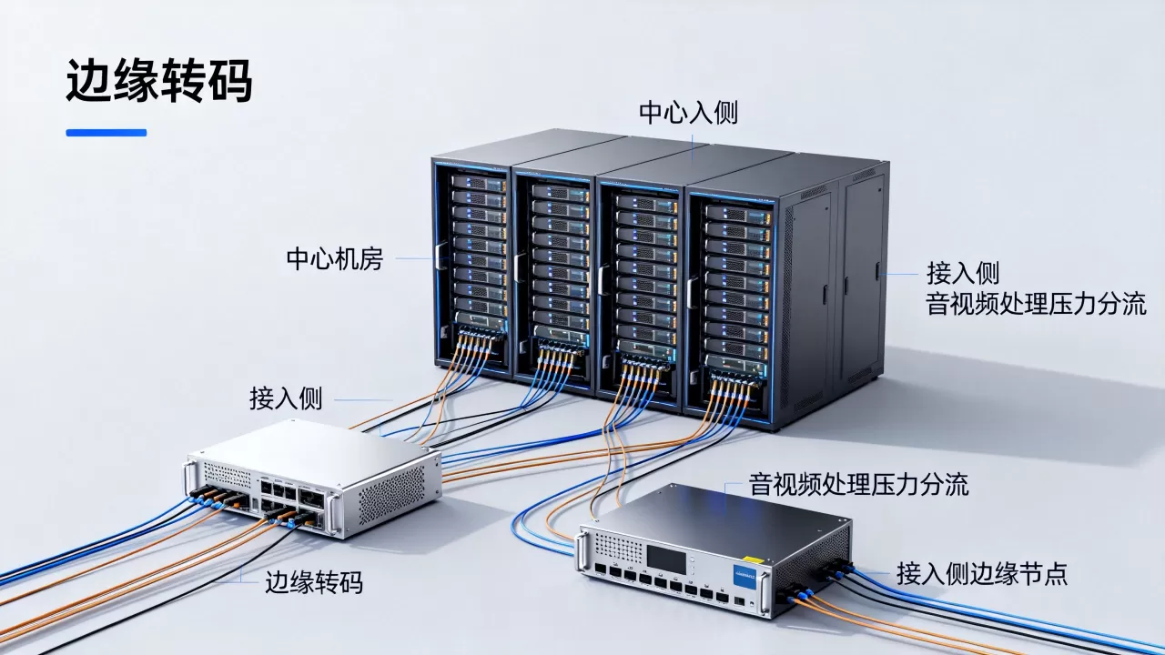 边缘转码怎么做？音视频处理压力如何从中心机房分流到接入侧