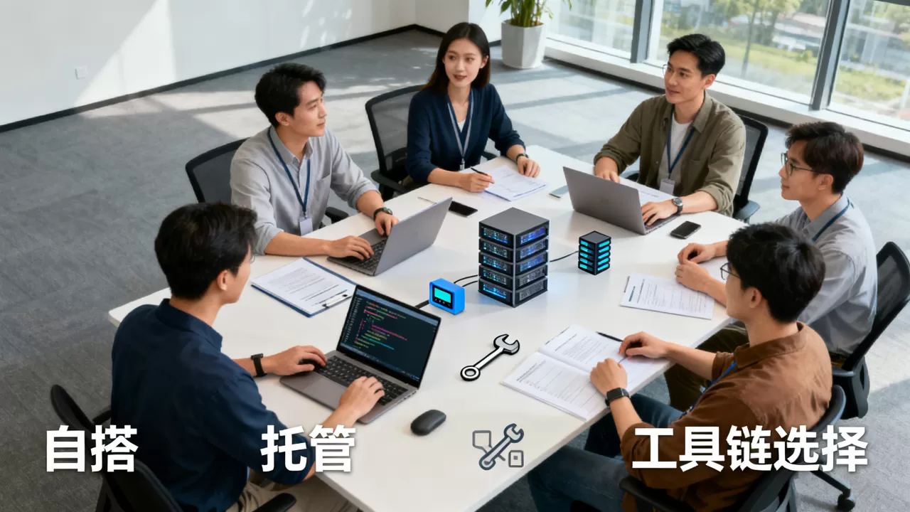 中小团队 DevOps 工具链该自搭还是买托管,DevOps工具链如何选择 中小团队 DevOps 工具链该自搭还是买托管,DevOps工具链如何选择
